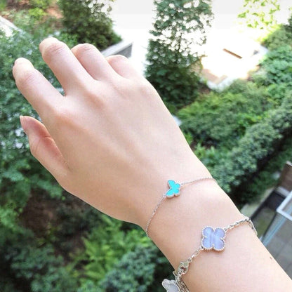 [Kincade Jewelrys]BUTTERFLY TURQUOISE BUTTERFLY BRACELET SILVER
