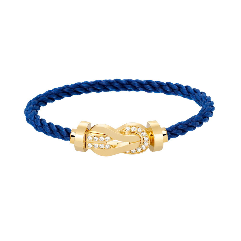 [Kincade Jewelrys]CHANCE LARGE 8 FIGURE BUCKLE HALF DIAMOND BRACELET GOLD