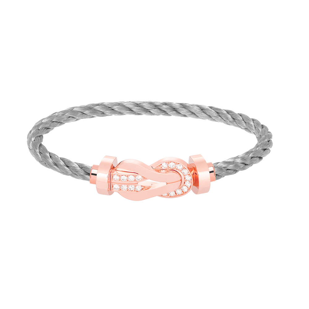 [Kincade Jewelrys] PULSERA GRANDE DE OCHO FIGURAS CON HEBILLA DE MEDIO DIAMANTES EN ORO ROSA