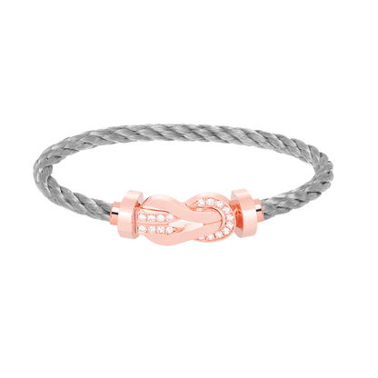 [Kincade Jewelrys] PULSERA GRANDE DE OCHO FIGURAS CON HEBILLA DE MEDIO DIAMANTES EN ORO ROSA
