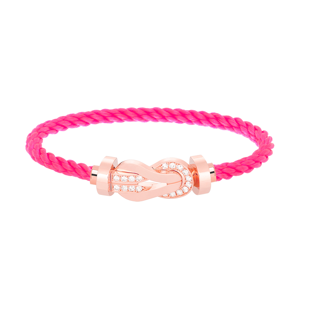 [Kincade Jewelrys] PULSERA GRANDE DE OCHO FIGURAS CON HEBILLA DE MEDIO DIAMANTES EN ORO ROSA