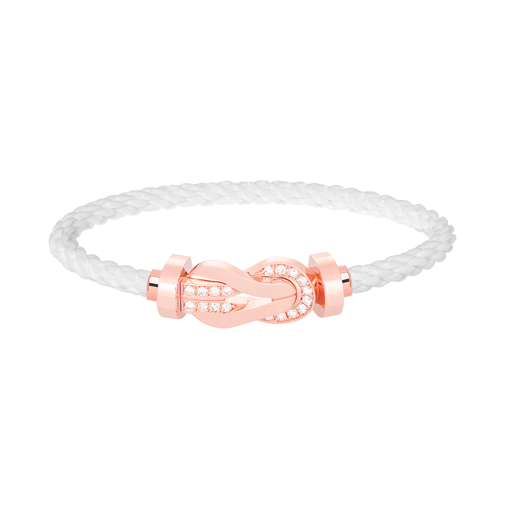 [Kincade Jewelrys] PULSERA GRANDE DE OCHO FIGURAS CON HEBILLA DE MEDIO DIAMANTES EN ORO ROSA