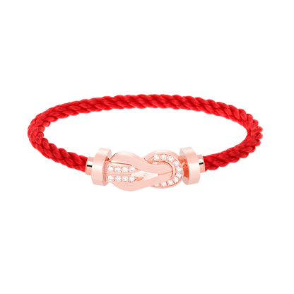 [Kincade Jewelrys] PULSERA GRANDE DE OCHO FIGURAS CON HEBILLA DE MEDIO DIAMANTES EN ORO ROSA