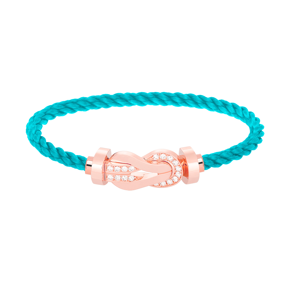 [Kincade Jewelrys] PULSERA GRANDE DE OCHO FIGURAS CON HEBILLA DE MEDIO DIAMANTES EN ORO ROSA