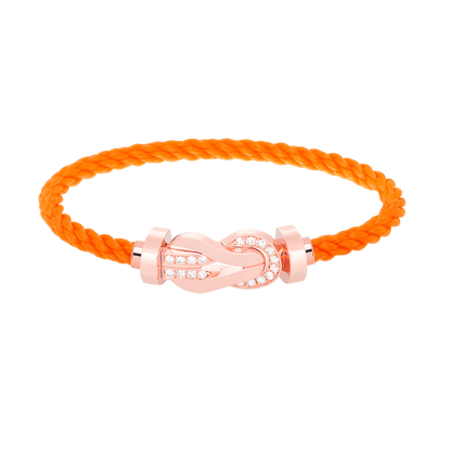 [Kincade Jewelrys] PULSERA GRANDE DE OCHO FIGURAS CON HEBILLA DE MEDIO DIAMANTES EN ORO ROSA
