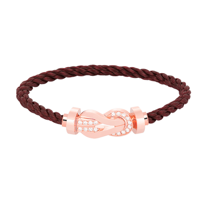 [Kincade Jewelrys] PULSERA GRANDE DE OCHO FIGURAS CON HEBILLA DE MEDIO DIAMANTES EN ORO ROSA