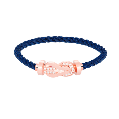 [Kincade Jewelrys] PULSERA GRANDE DE OCHO FIGURAS CON HEBILLA DE MEDIO DIAMANTES EN ORO ROSA