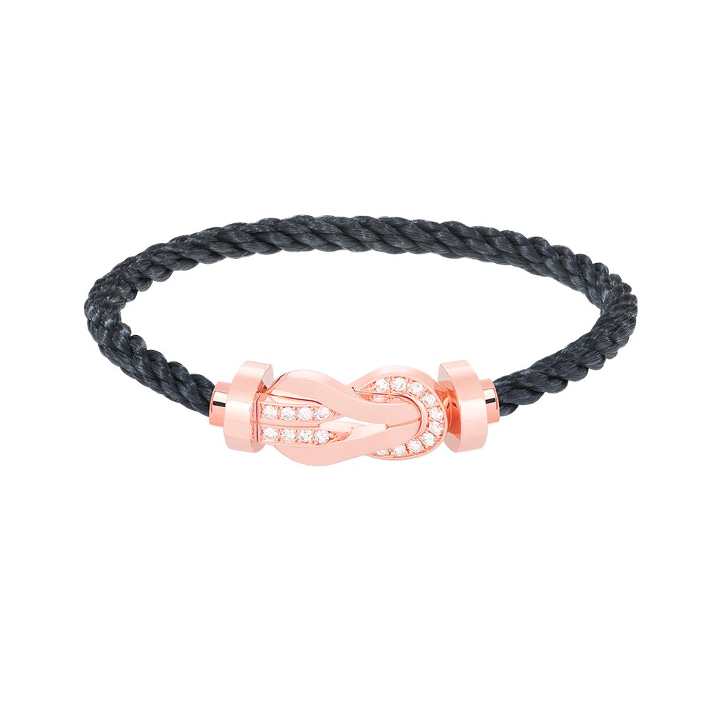 [Kincade Jewelrys] PULSERA GRANDE DE OCHO FIGURAS CON HEBILLA DE MEDIO DIAMANTES EN ORO ROSA