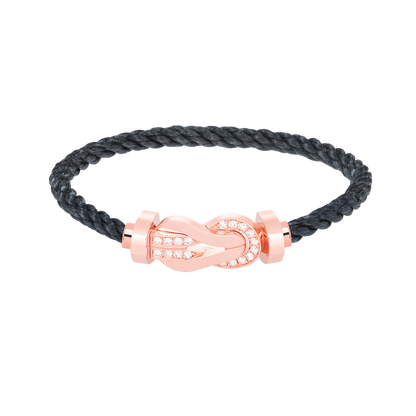 [Kincade Jewelrys] PULSERA GRANDE DE OCHO FIGURAS CON HEBILLA DE MEDIO DIAMANTES EN ORO ROSA