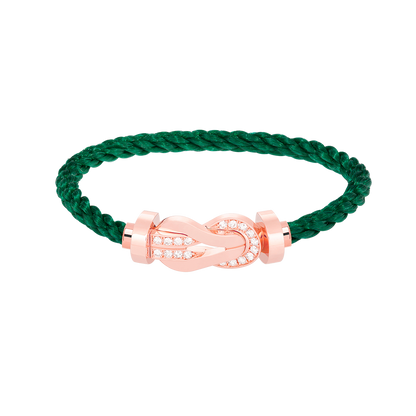 [Kincade Jewelrys] PULSERA GRANDE DE OCHO FIGURAS CON HEBILLA DE MEDIO DIAMANTES EN ORO ROSA