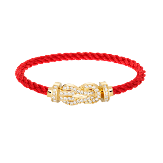 [Kincade Jewelrys]CHANCE LARGE 8 FIGURE BUCKLE FULLDIAMOND BRACELET GOLD