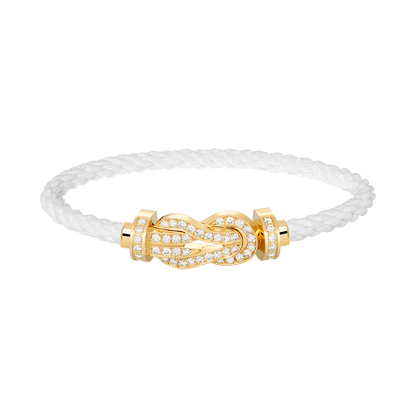 [Kincade Jewelrys] PULSERA GRANDE DE OCHO FIGURAS CON HEBILLA Y DIAMANTES EN ORO