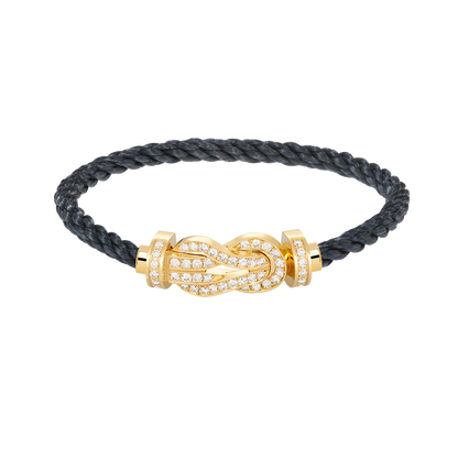 [Kincade Jewelrys] PULSERA GRANDE DE OCHO FIGURAS CON HEBILLA Y DIAMANTES EN ORO