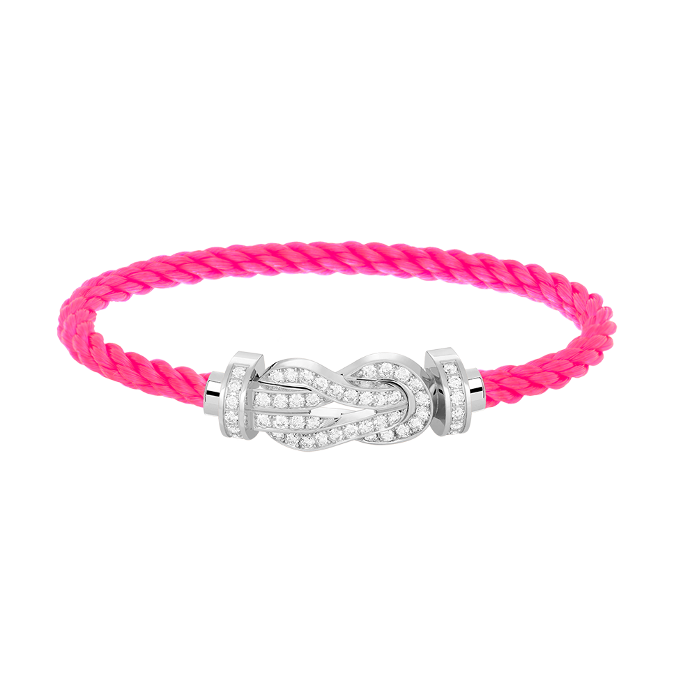 [Kincade Jewelrys]CHANCE LARGE 8 FIGURE BUCKLE FULL DIAMOND BRACELET SILVER