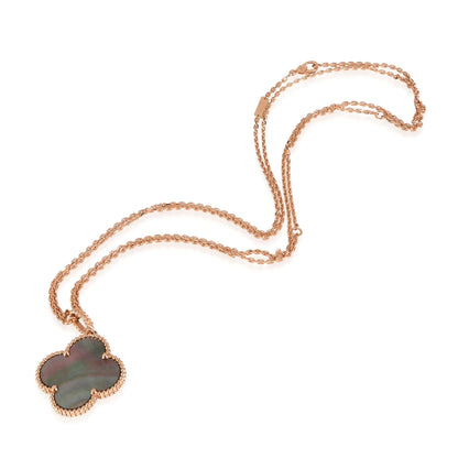 [Kincade Jewelrys] COLLAR DE TRÉBOL GRANDE DE 25 MM DE ORO CON TRAPEZOIDAL OSCURO