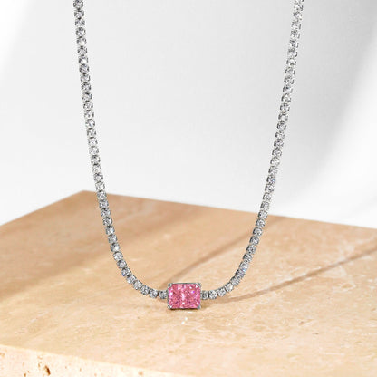 [Kincade Jewelrys]2.0 carat Ornate Emerald Cut Necklace