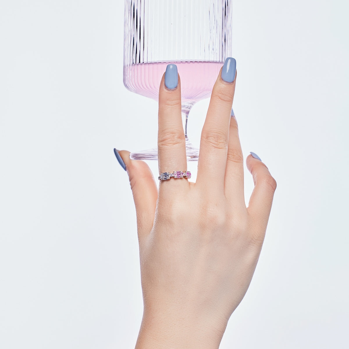 [Kincade Jewelrys]Unique Colorful Emerald Cut Party Ring