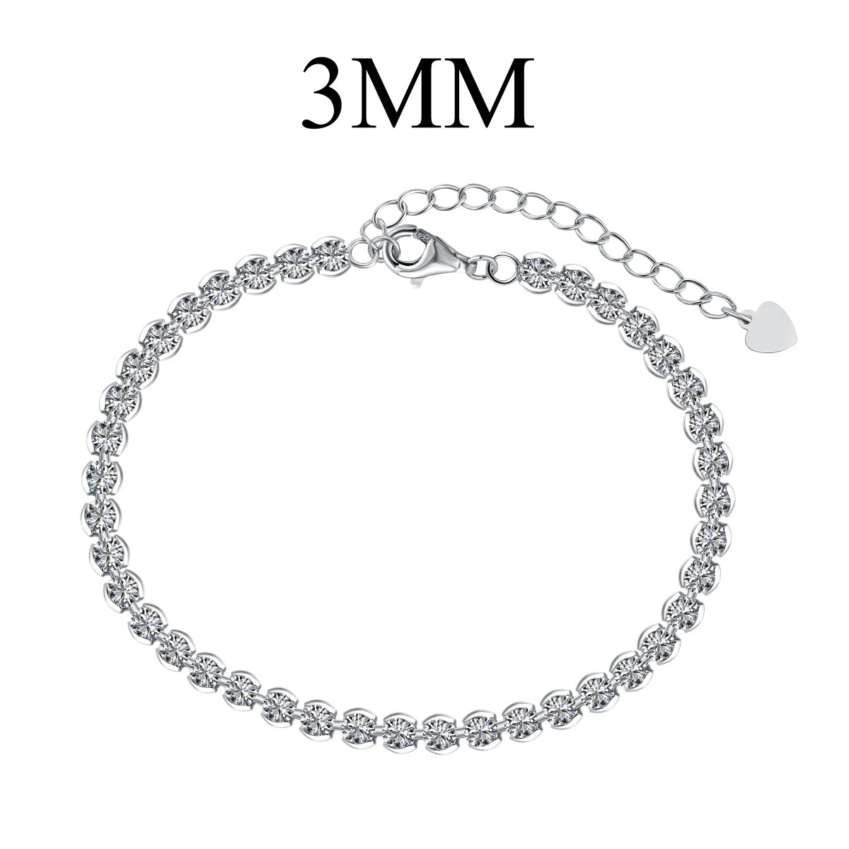 [Kincade Jewelrys]Ornate  Sparkling Round Cut Daily Bracelet