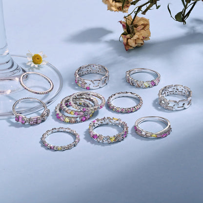 [Kincade Jewelrys]Exquisite Colorful Round Cut Party Ring