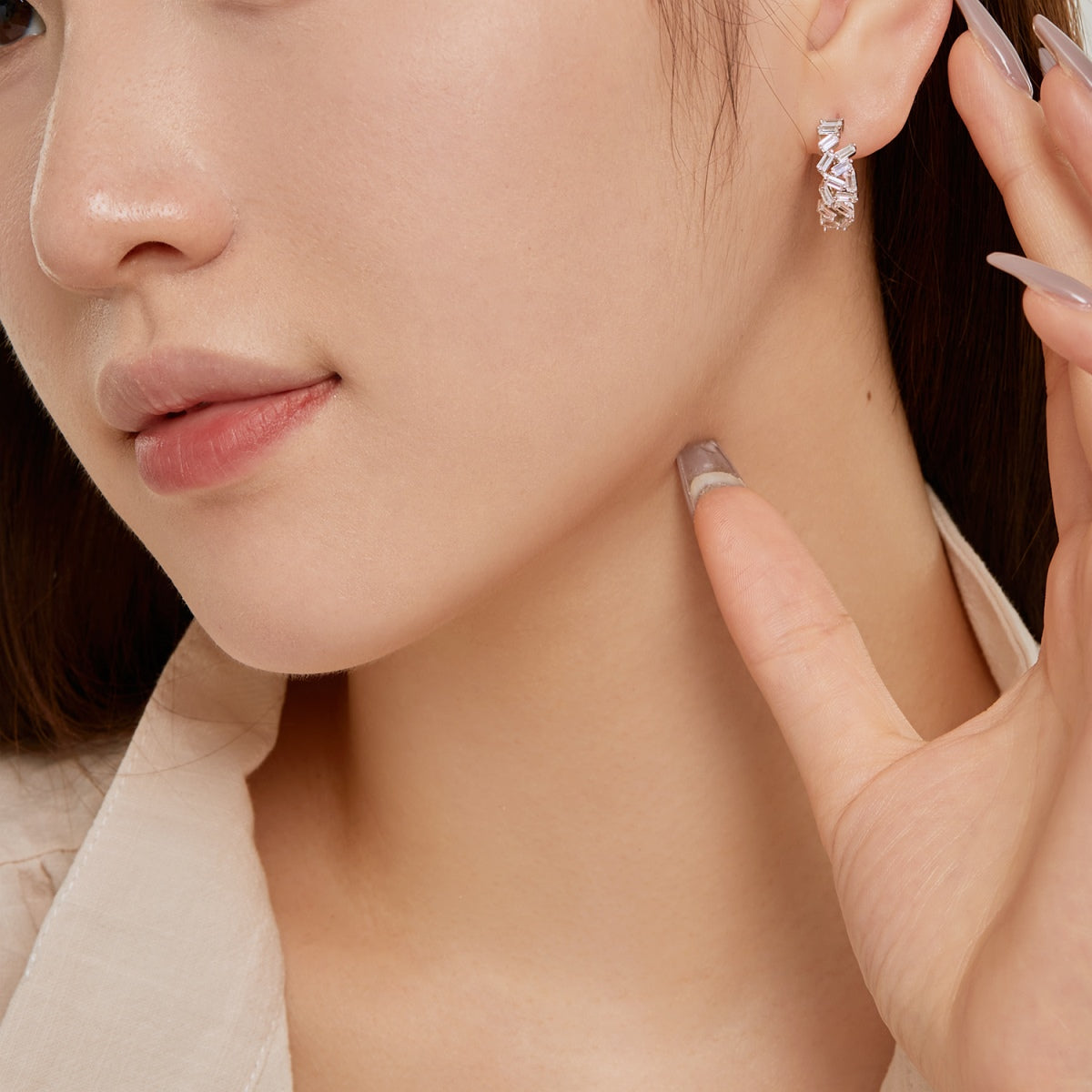 [Kincade Jewelrys]Dazzling Colorful Emerald Cut Daily Earrings