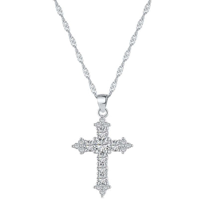 [Joyas Kincade]Delicado collar con forma de cruz
