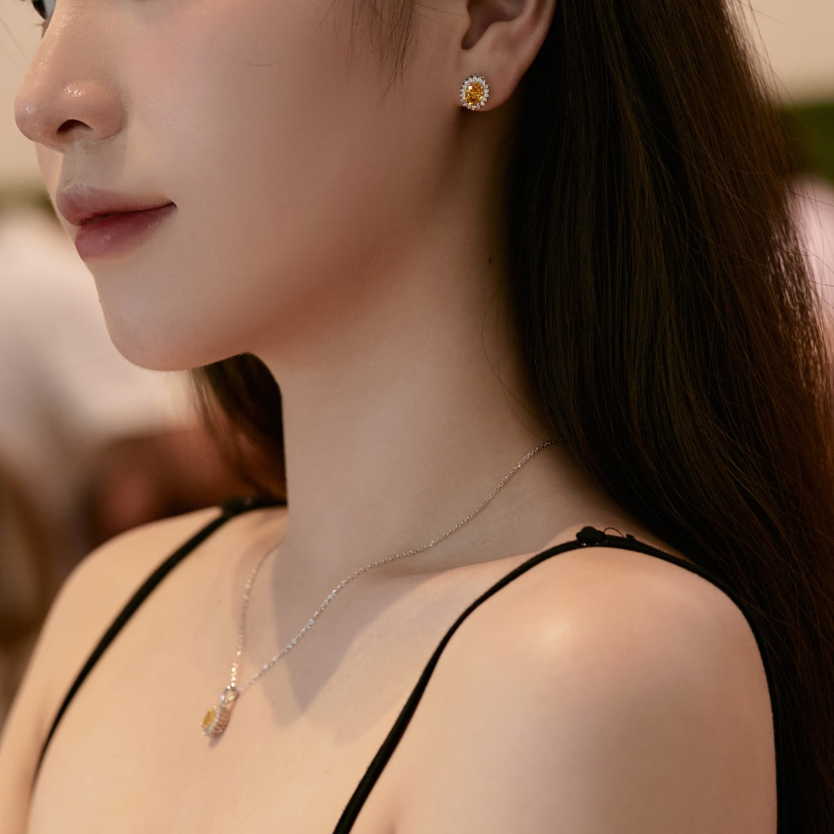 [Kincade Jewelrys]Delicate Radiant Oval Cut Daily Earrings