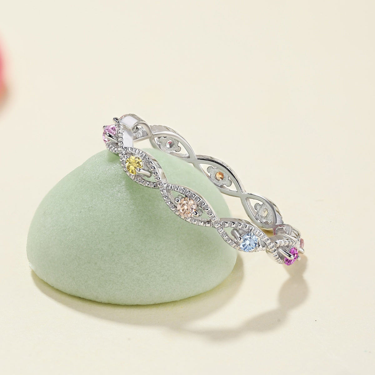 [Kincade Jewelrys]Elegant Energetic Round Cut Daily Ring