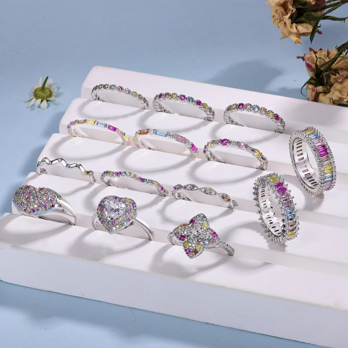 [Kincade Jewelrys]Elegant Energetic Round Cut Daily Ring