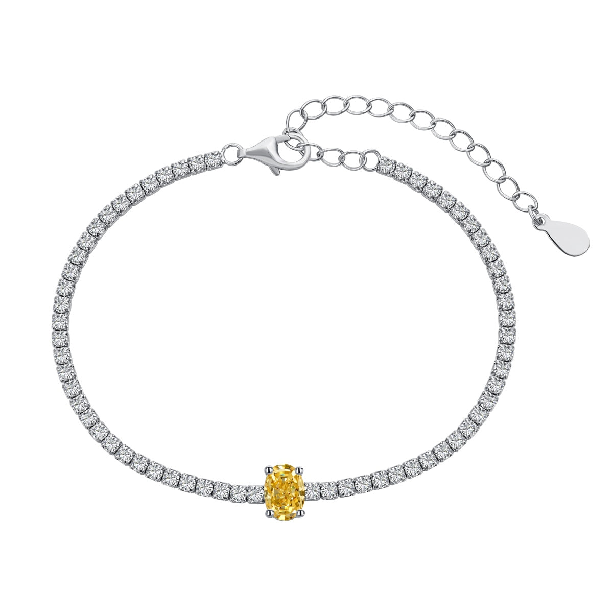 [Kincade Jewelrys]0.75 Carat Exquisite Oval Cut Daily Bracelet