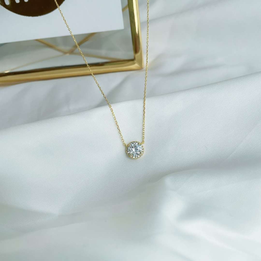 [Kincade Jewelrys]Luxurious Round Cut Necklace