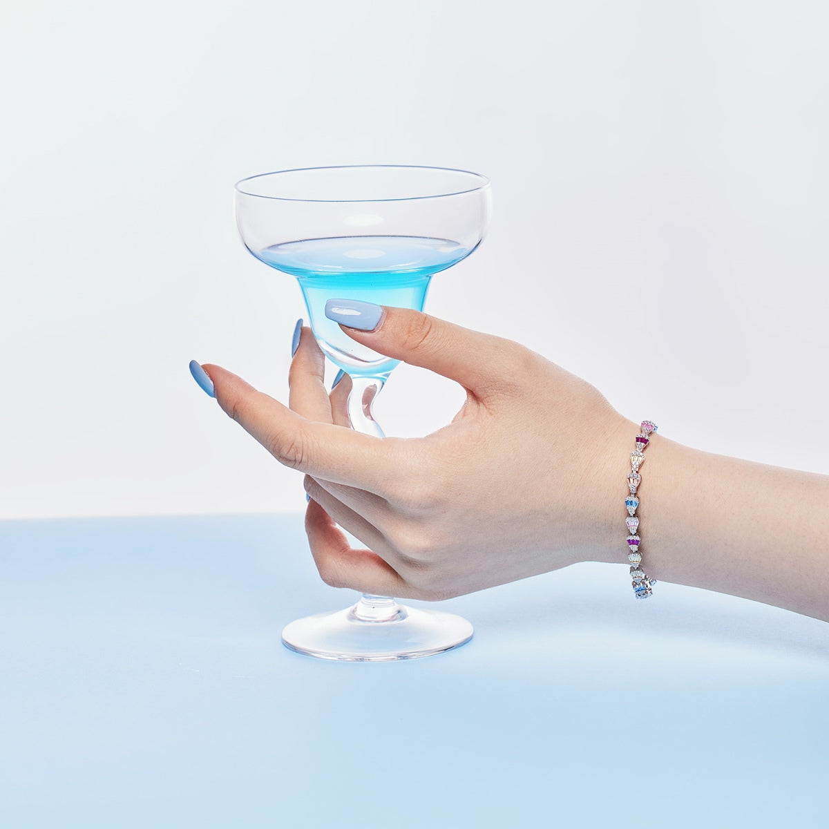 [Kincade Jewelrys]Radiant Water Drop Shape Daily Bracelet