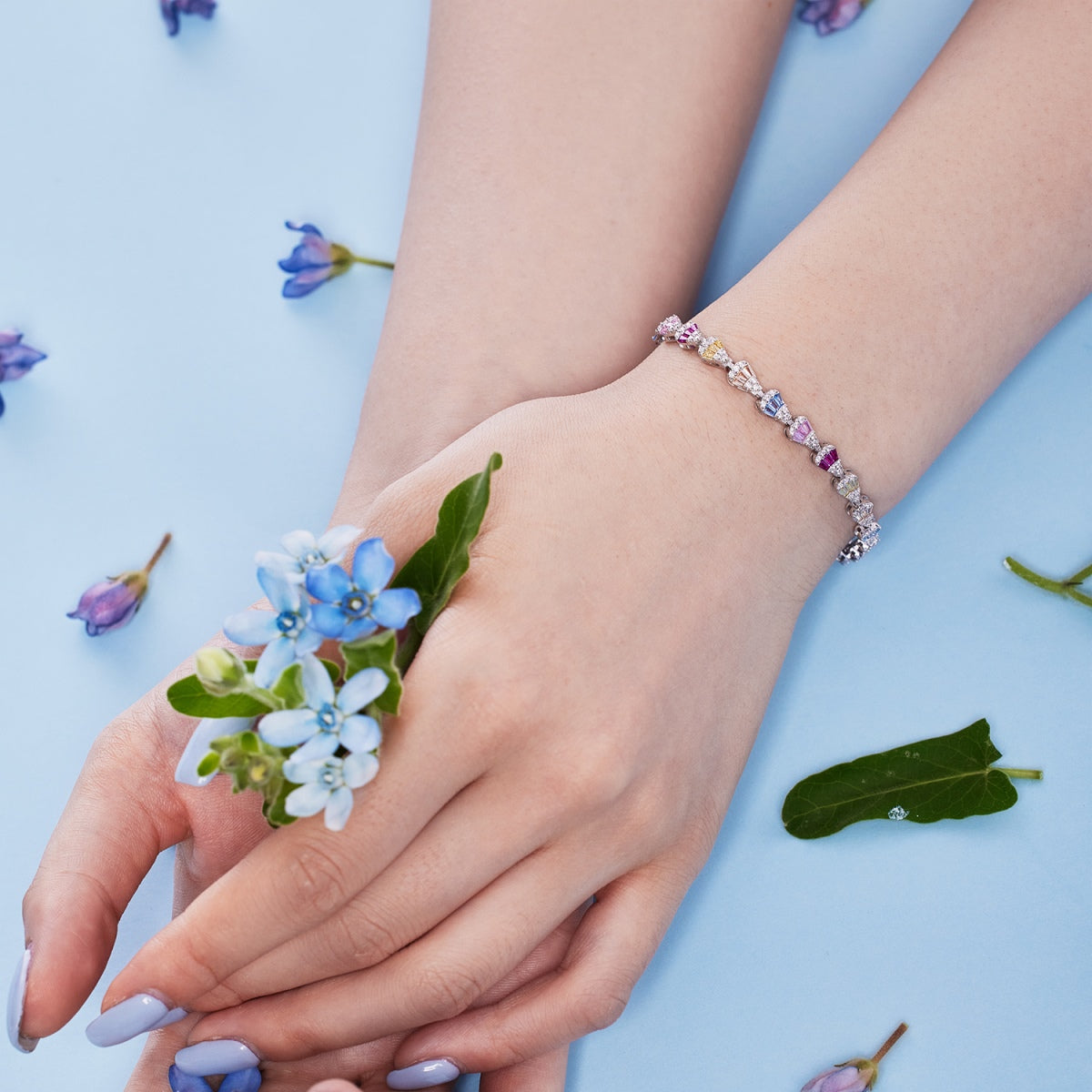 [Kincade Jewelrys]Radiant Water Drop Shape Daily Bracelet