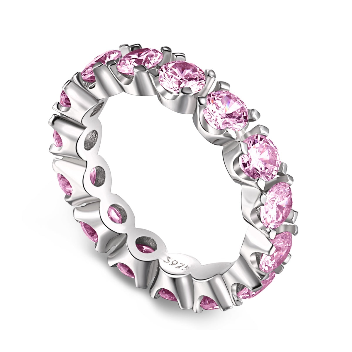 [Kincade Jewelrys]Eternity Round Cut Tennis Ring
