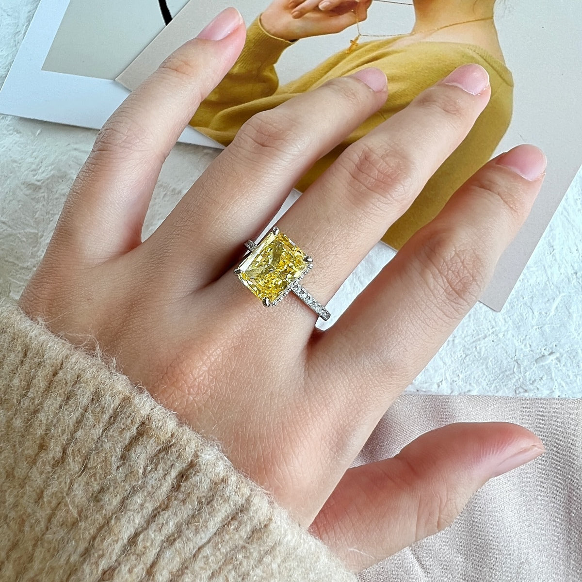 [Kincade Jewelrys]4.0 Carat Luxurious Engagement Ring