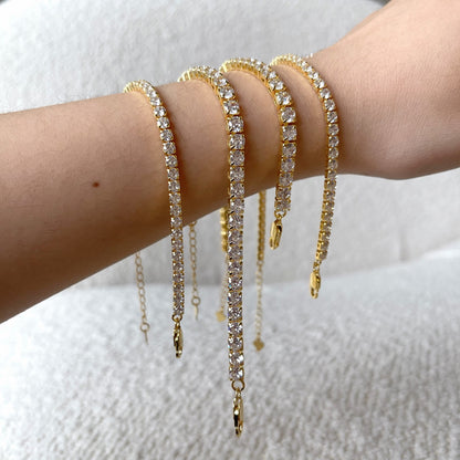 [Kincade Jewelrys]Sparkling Radiant Princess Cut Tennis Bracelet