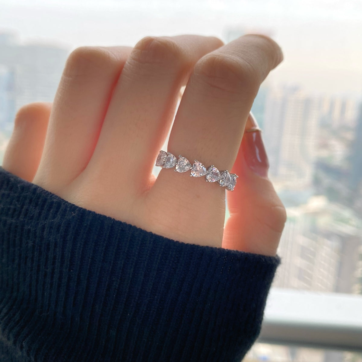 [Kincade Jewelrys]0.25 Carat Radiant Romance Heart Cut Lover Ring
