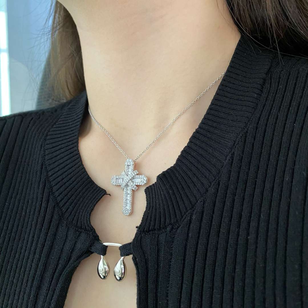 [Kincade Jewelrys]Gypsophila With Dimonds Necklace
