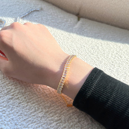 [Kincade Jewelrys]Exquisite Emerald Cut Daily Bracelet