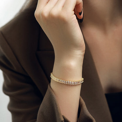 [Kincade Jewelrys]Exquisite Emerald Cut Daily Bracelet