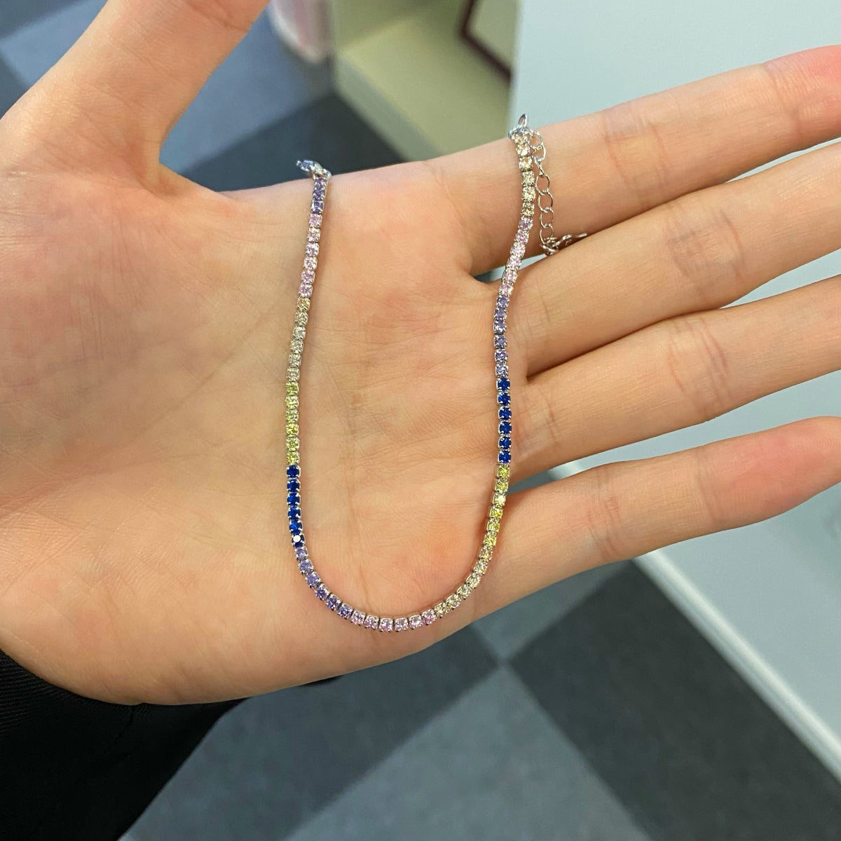 [Kincade Jewelrys]Radiant Shinning Princess Cut Tennis Bracelet