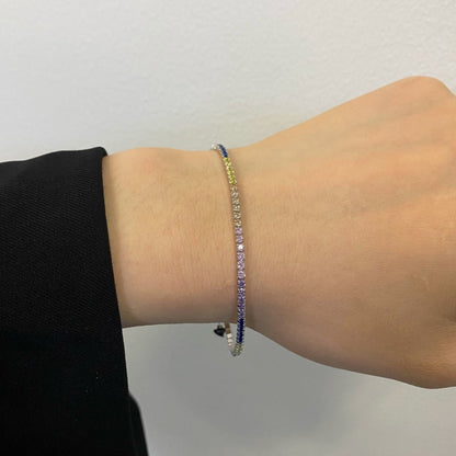 [Kincade Jewelrys]Radiant Shinning Princess Cut Tennis Bracelet