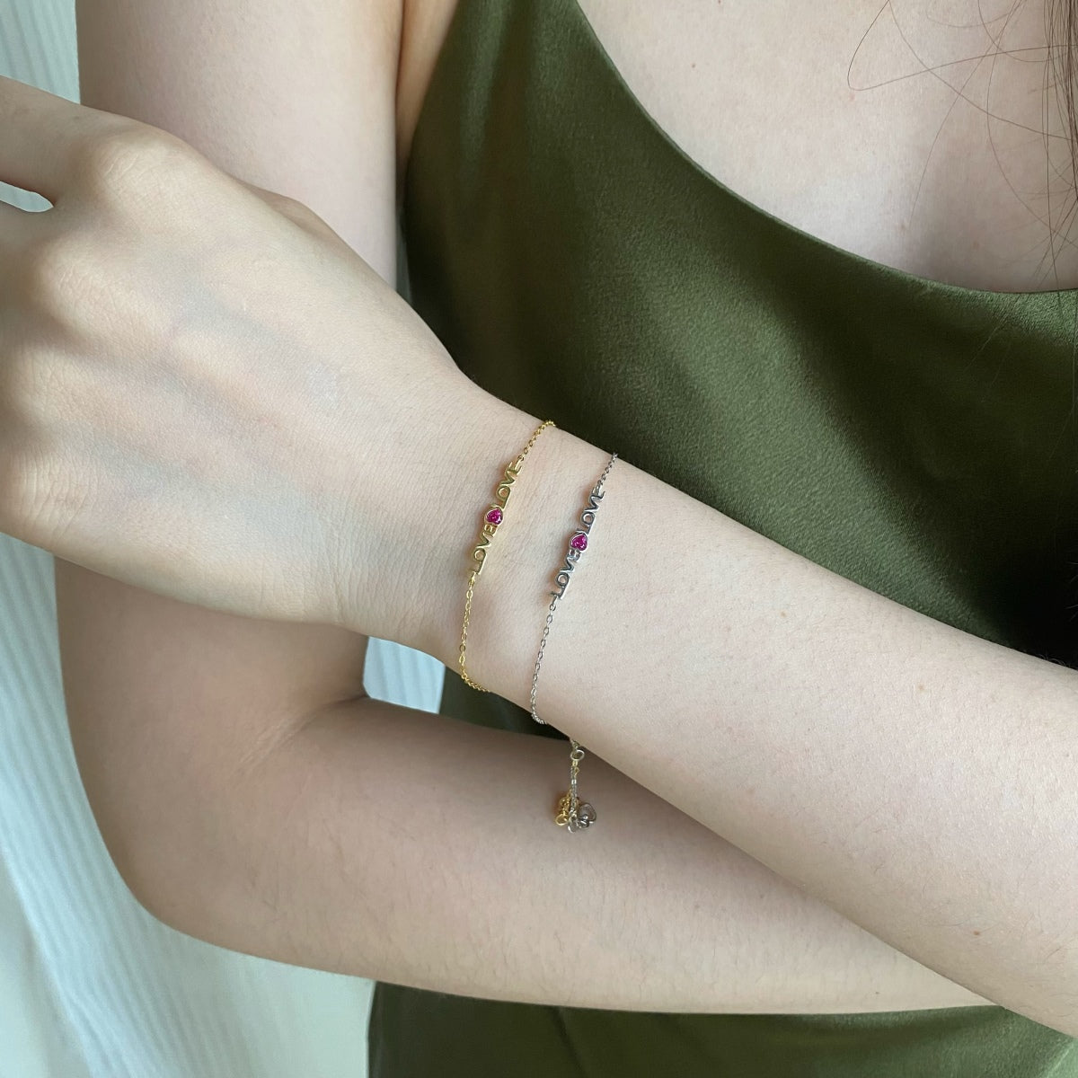 [Kincade Jewelrys]Romantic Heart Shape Lover Bracelet