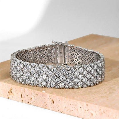 [Kincade Jewelrys]Ornate Elegant Round Cut Party Bracelet