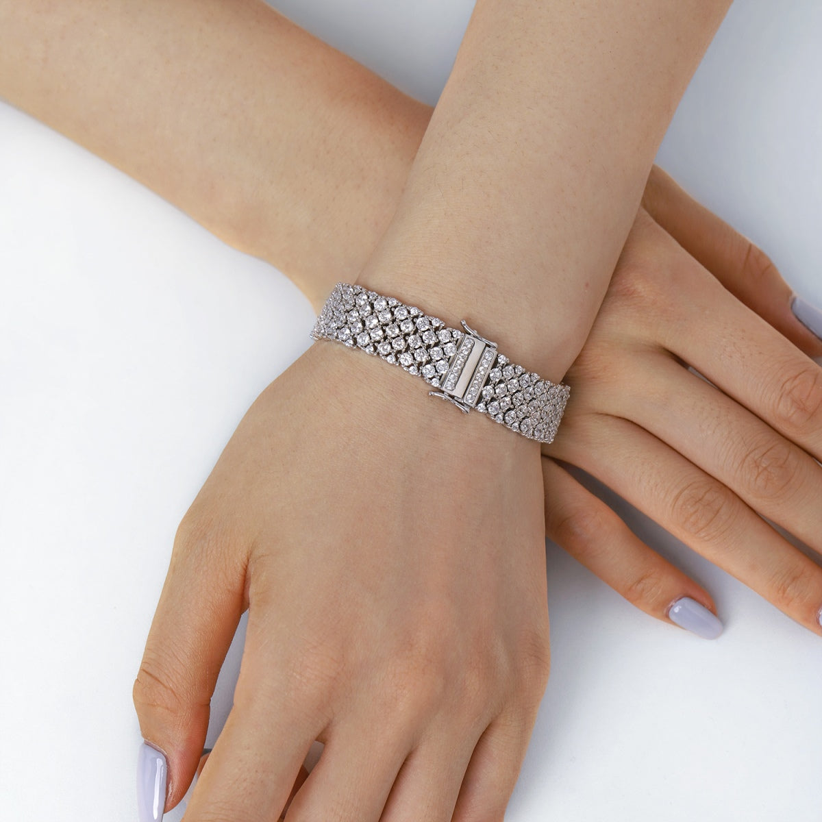 [Kincade Jewelrys]Ornate Elegant Round Cut Party Bracelet