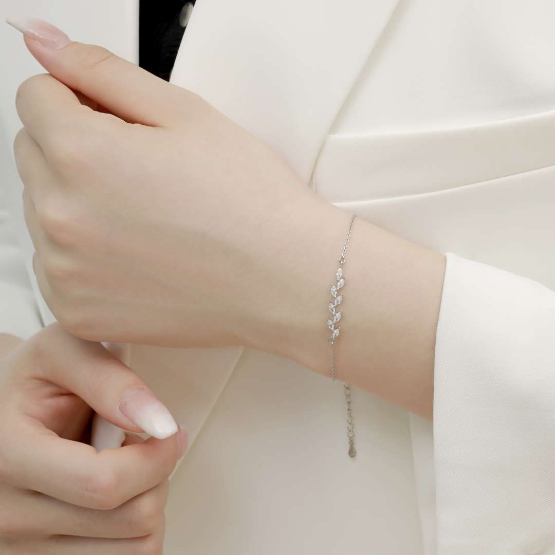 [Kincade Jewelrys]Elegant Wheat Leaves Shape Bracelet