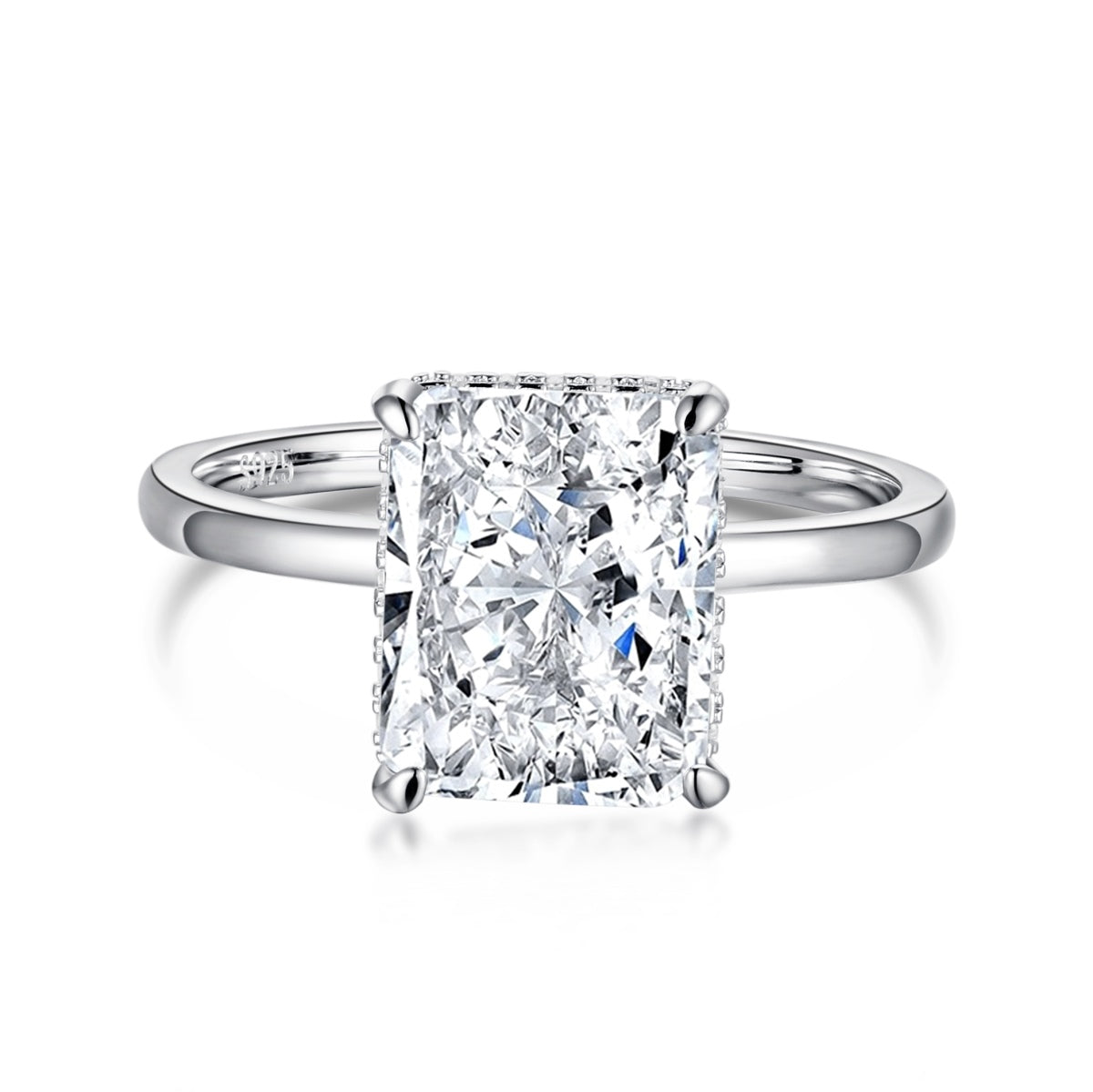 [Kincade Jewelrys]4.0 Carat Ornate Enchanting Radiand Cut Banquet Ring