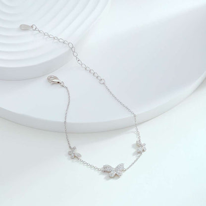 [Kincade Jewelrys]Delicate Butterfly Pendant Bracelet