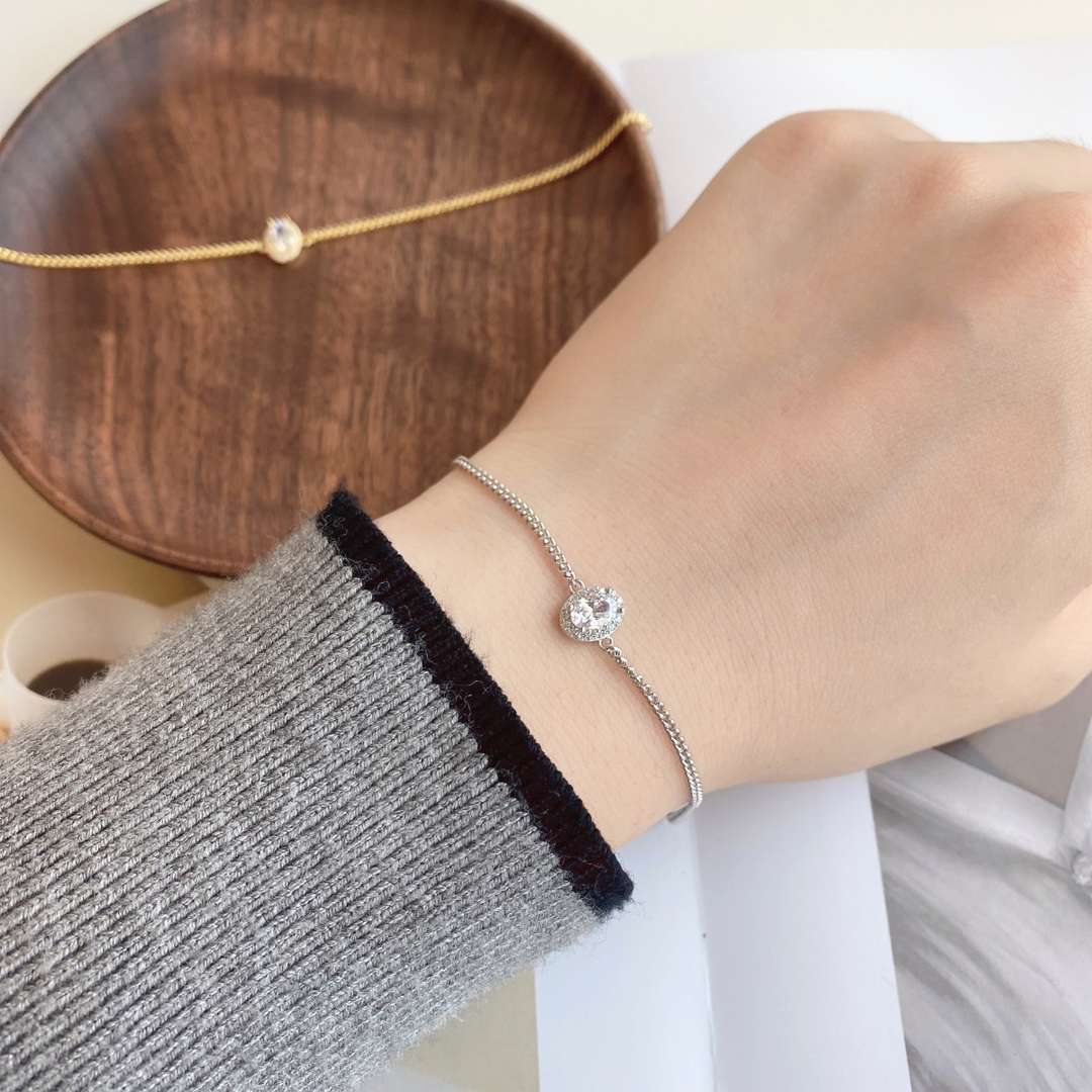[Kincade Jewelrys]Exquisite Oval Shape Bracelet