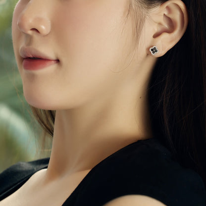 [Kincade Jewelrys]Four-Leaf Clover Flower Shaped Earrings