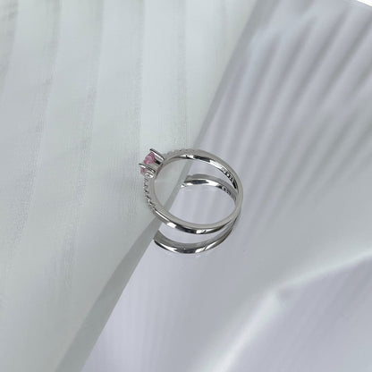 [Kincade Jewelrys]0.5 Carat CaratEternity Charming Heart Shape Lover Ring